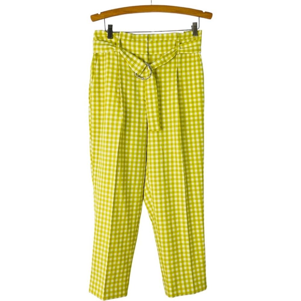 Ann Taylor Gingham Cropped Pants - Picture 2 of 9